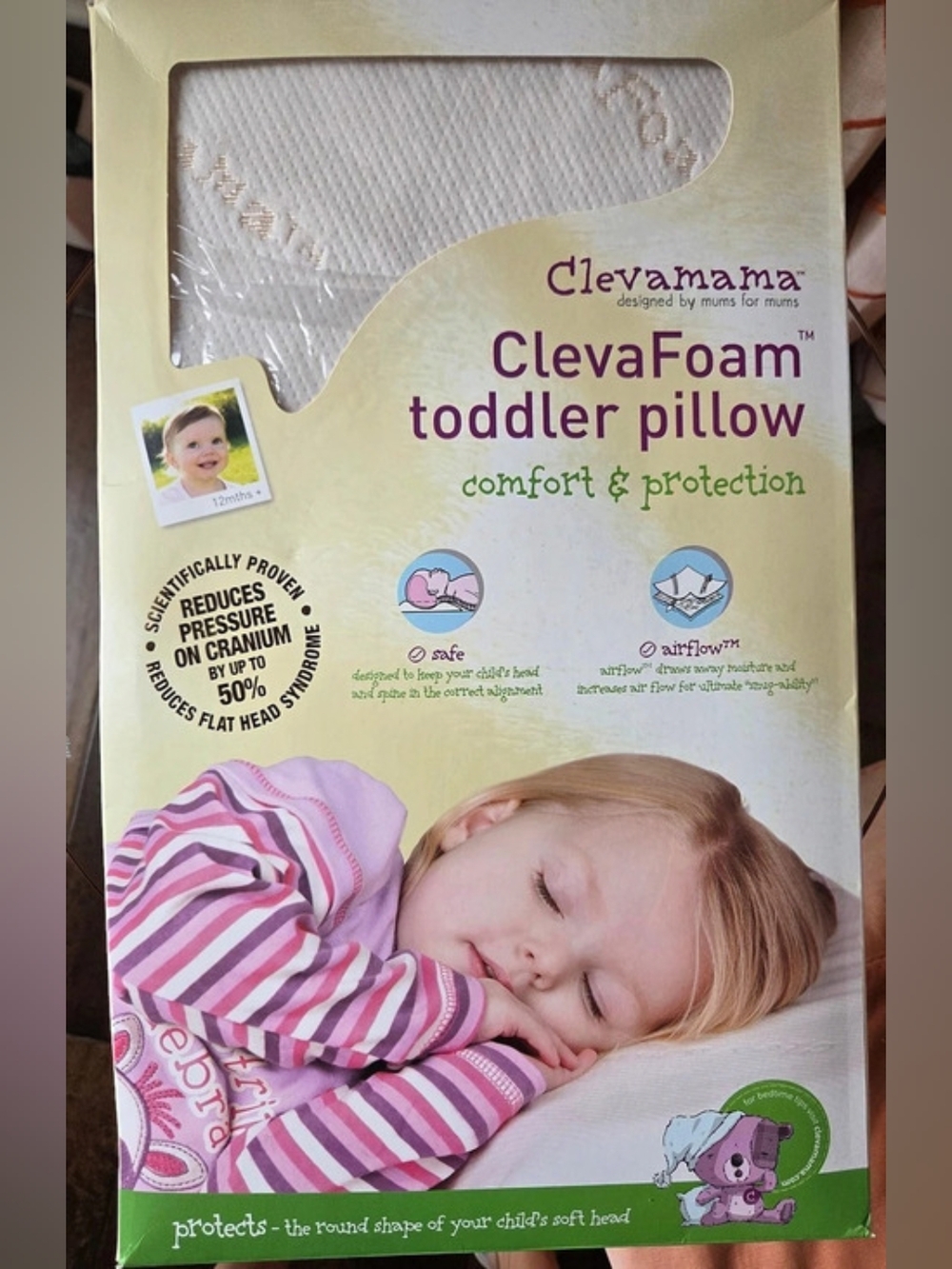 Clevamama ClevaFoam toddler pillow Toddler Pillow White